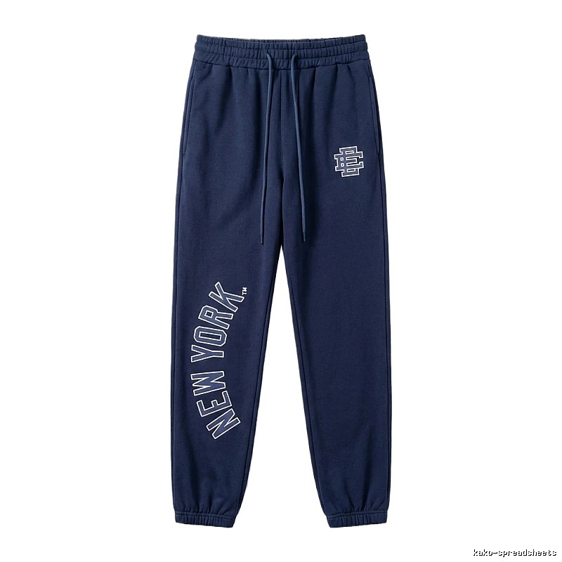 Eric Emanuel New York Style Navy Blue Sweatpants