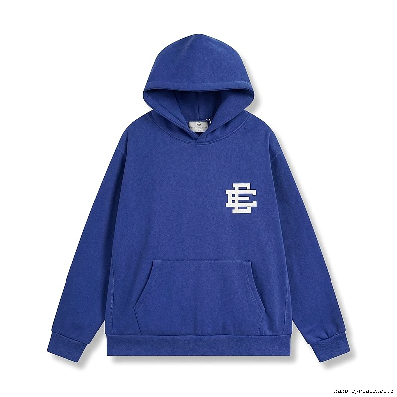 Eric Emanuel simple style blue hoodie