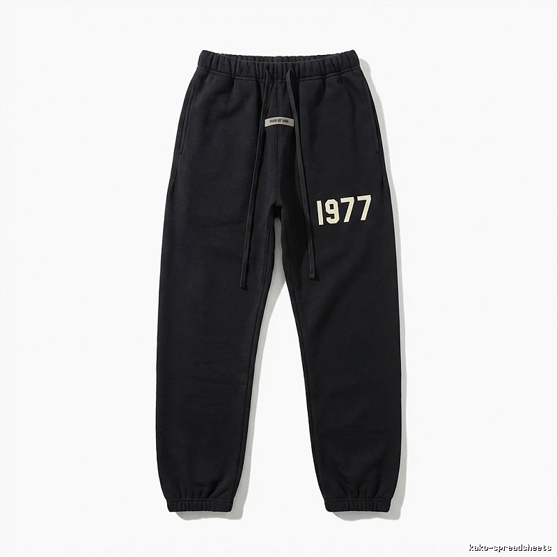 ESSENTIALS 1977 Casual Black Sweatpants