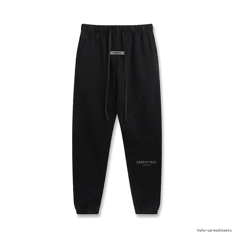 ESSENTIALS Basic Black Sweatpants