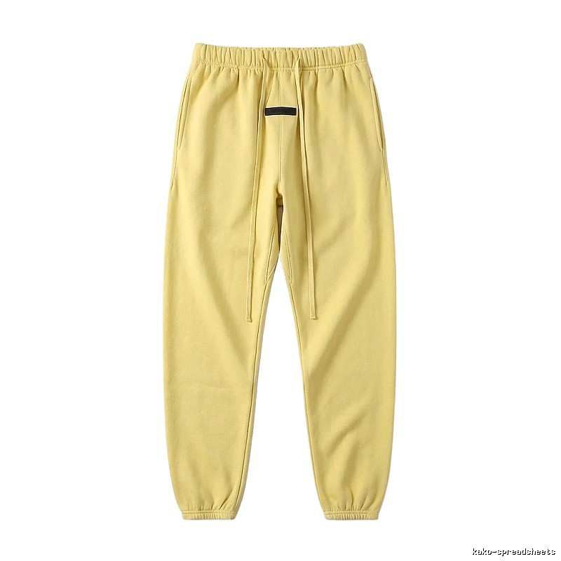 ESSENTIALS Basic Casual Yellow Sweatpants