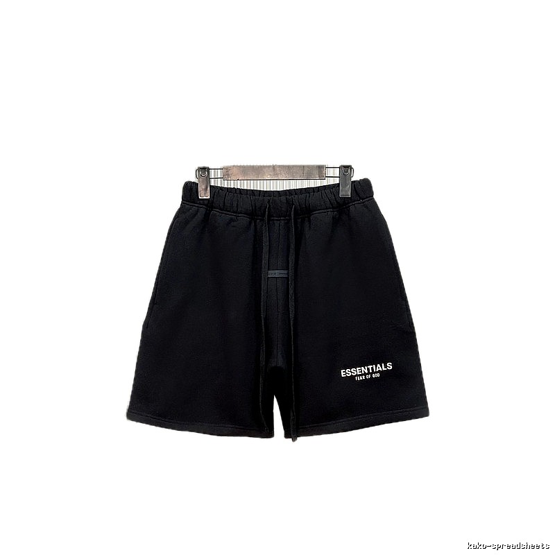 ESSENTIALS casual style black shorts