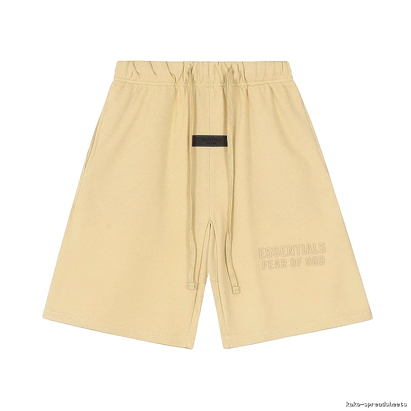 ESSENTIALS minimalist khaki shorts