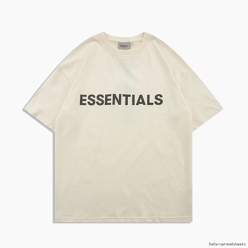 ESSENTIALS minimalist style beige T-shirt