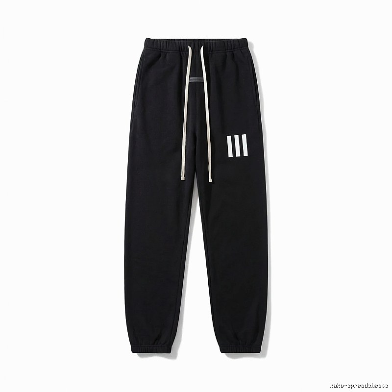ESSENTIALS minimalist style black sweatpants
