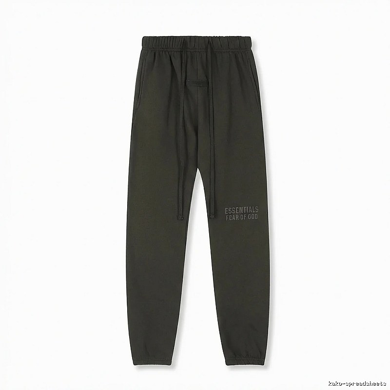 ESSENTIALS minimalist style dark gray sweatpants