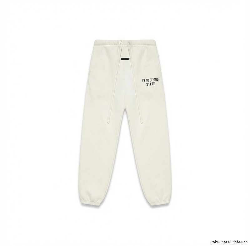 ESSENTIALS minimalist style white sweatpants