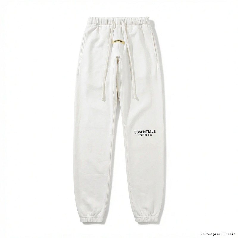 ESSENTIALS minimalist style white sweatpants