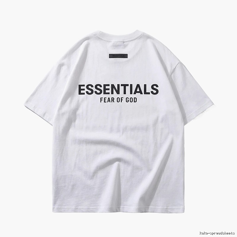 ESSENTIALS minimalist style white T-shirt