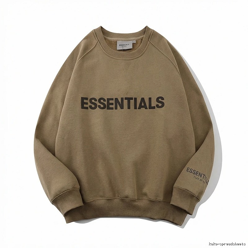 ESSENTIALS Simple Style Khaki Sweatshirt