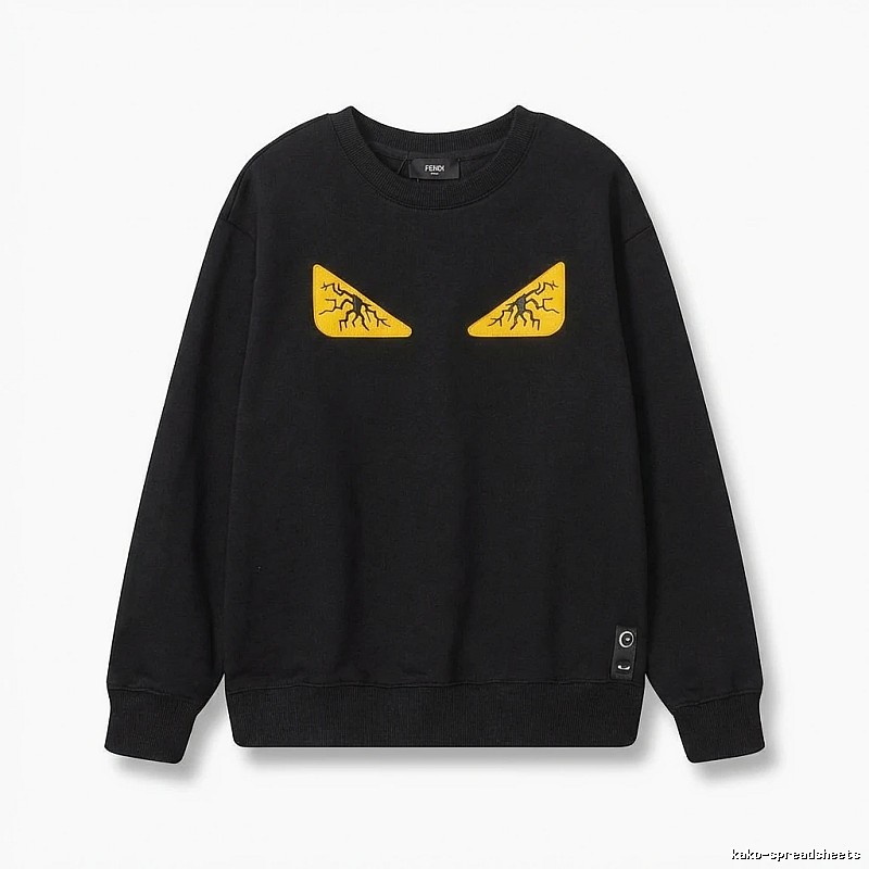 Fendi Monster Trendy Cool Black Sweatshirt