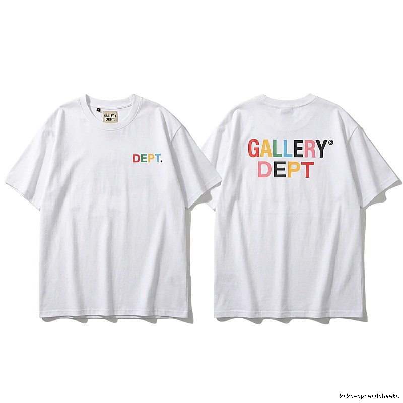 Gallery Dept Colorful Letter Style White T-shirt