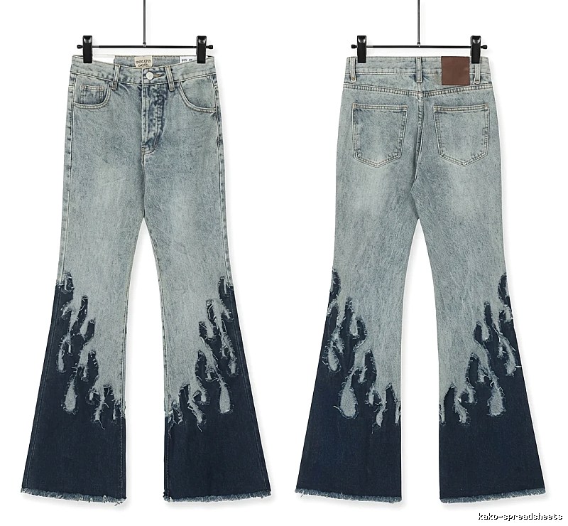 Gallery Dept Flame Wind Blue Jeans