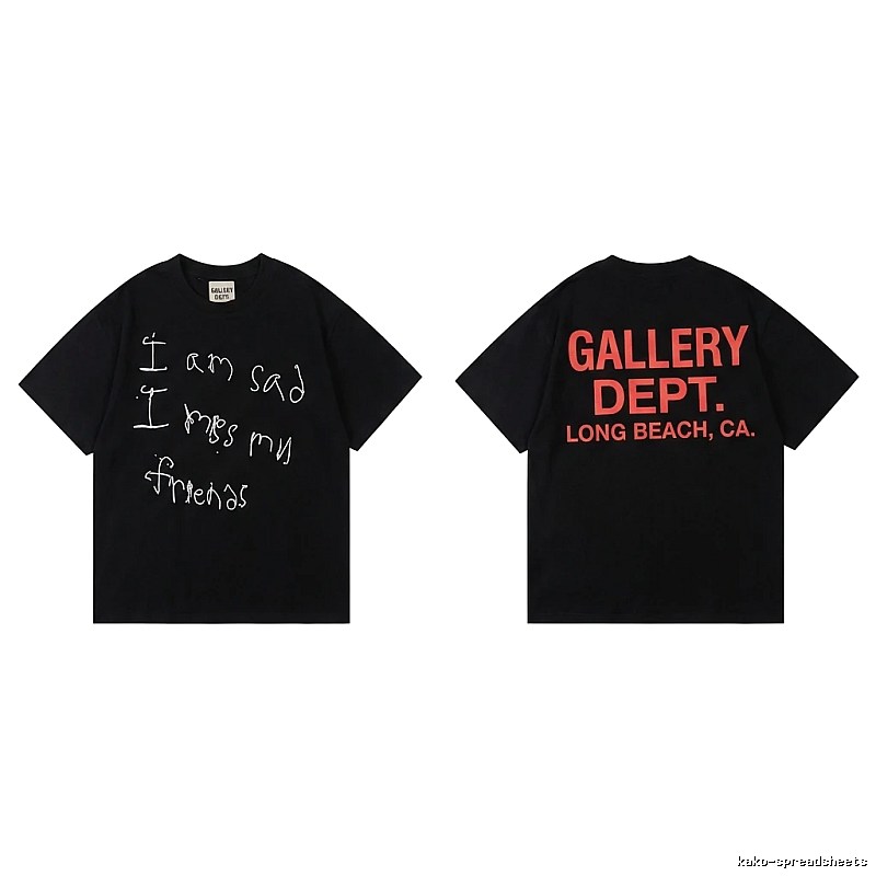 Gallery Dept Graffiti Style Black T-shirt