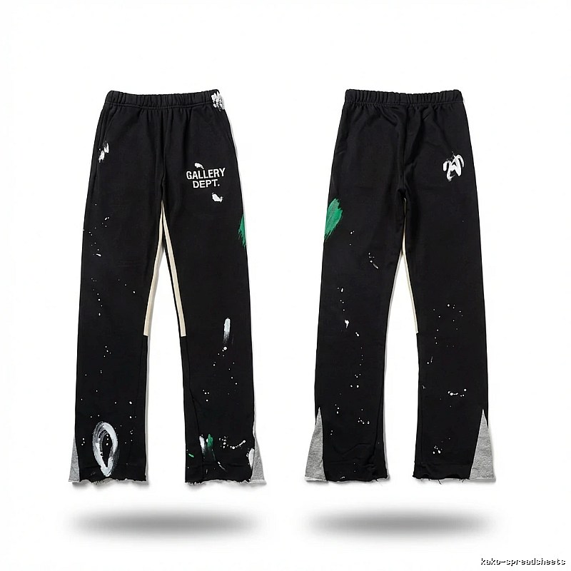 Gallery Dept Graffiti Style Black Trousers