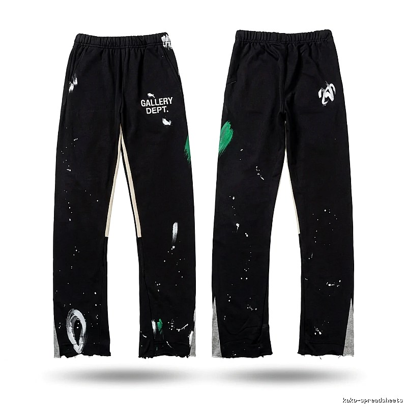 Gallery Dept Graffiti Style Black Trousers