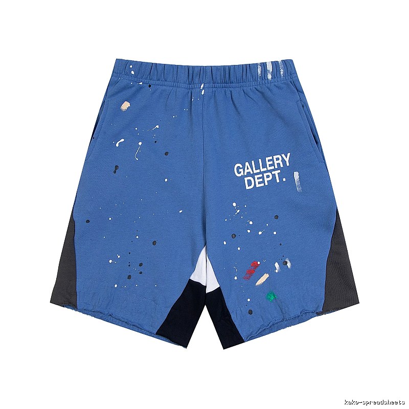 Gallery Dept. graffiti-style blue shorts