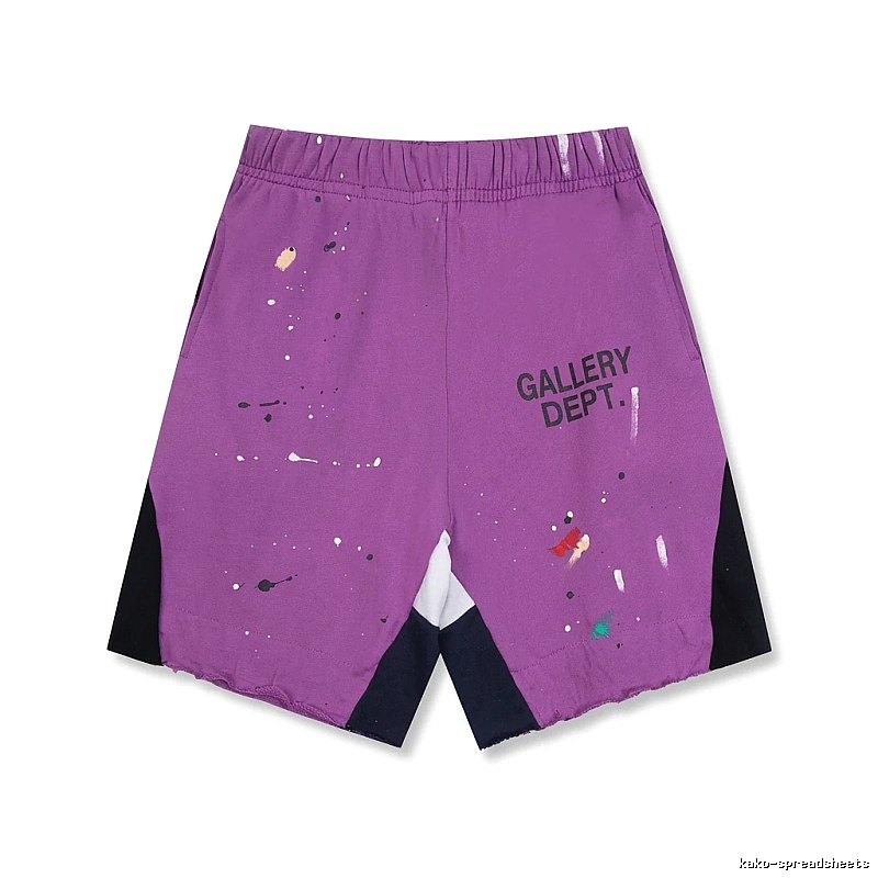 Gallery Dept Graffiti Style Purple Shorts