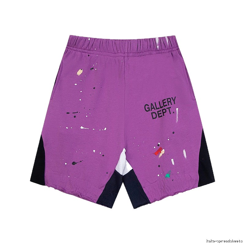 Gallery Dept. graffiti-style purple shorts