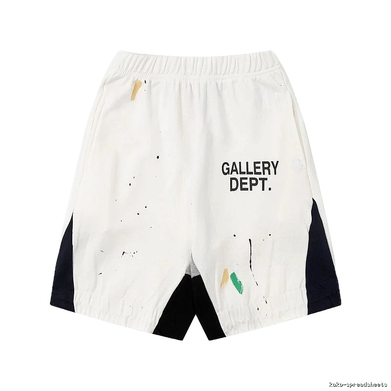 Gallery Dept. Graffiti Style White Shorts