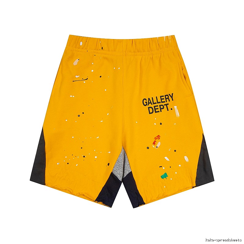 Gallery Dept. Graffiti-style Yellow Shorts