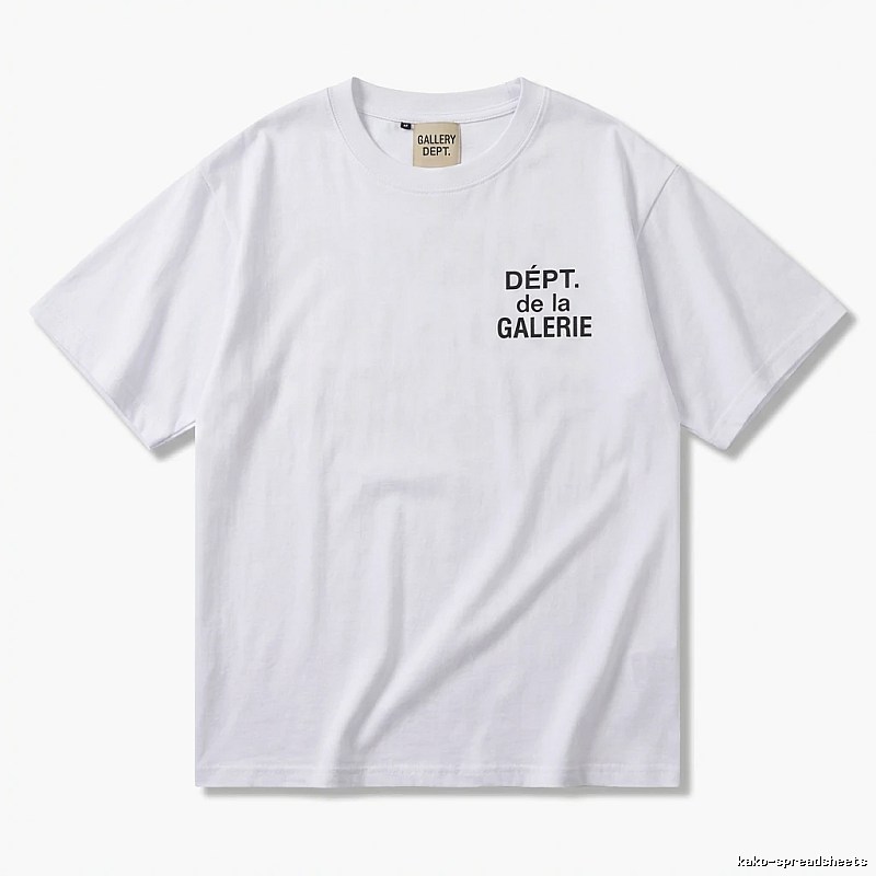 Gallery Dept Minimalist Style White T-shirt