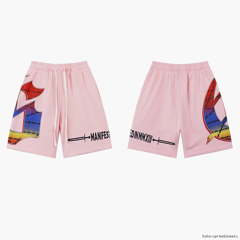 Godspeed Gradient Print Street Style Pink Shorts