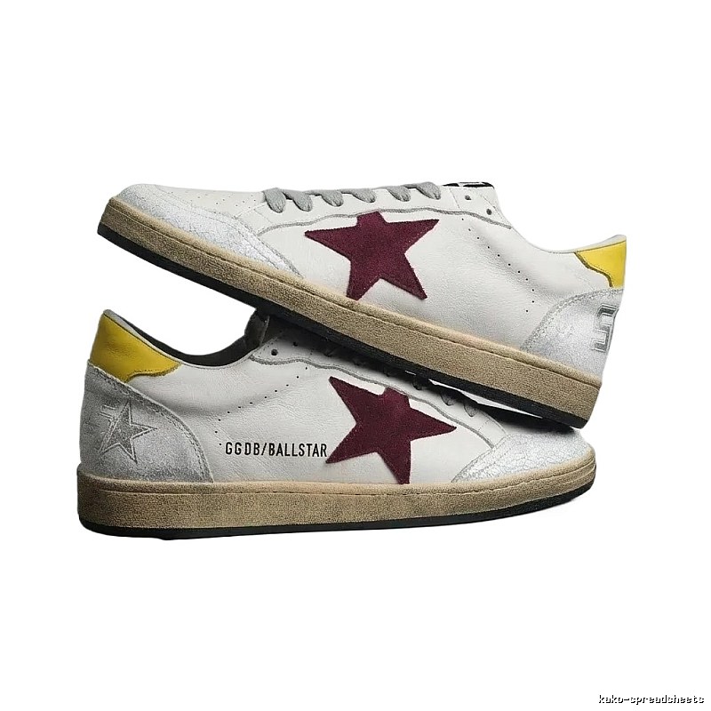 Golden Goose Ballstar retro-style white shoes