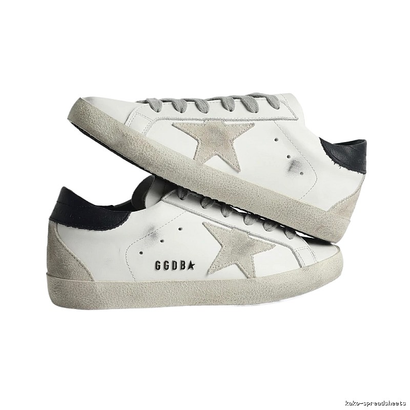 Golden Goose distressed white shoes
