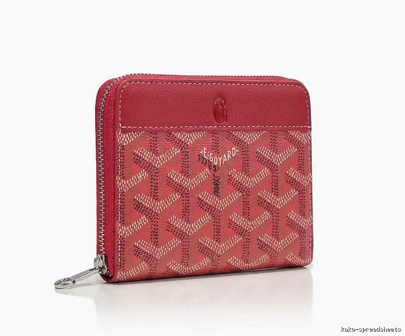 Goyard classic printed style red wallet