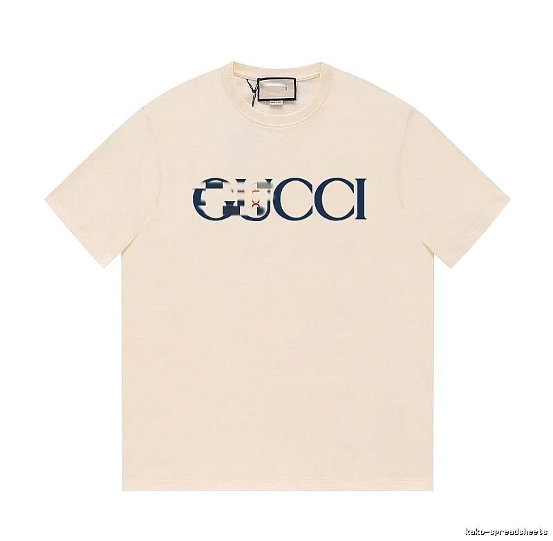 Gucci Classic Printed Casual Style Off-white Short Sleeve T-Shirt