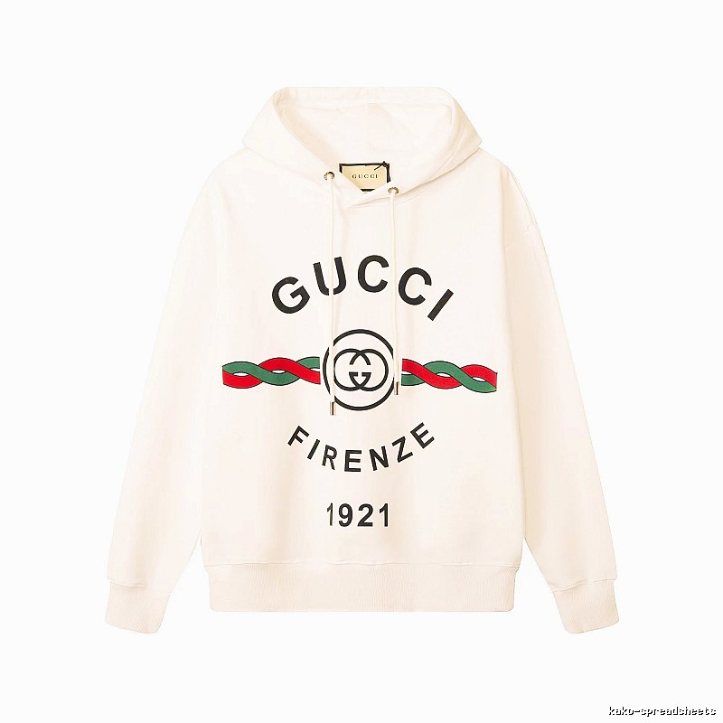 Gucci Hoodie with Cream Hoodie with Gucci Firenze