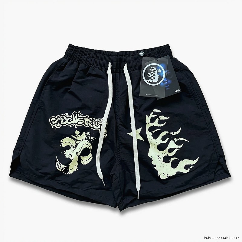 Hellstar dark style printed shorts