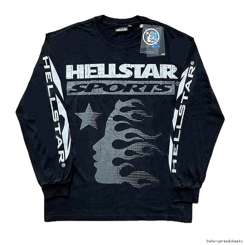Hellstar Sporty Style Black Long Sleeve