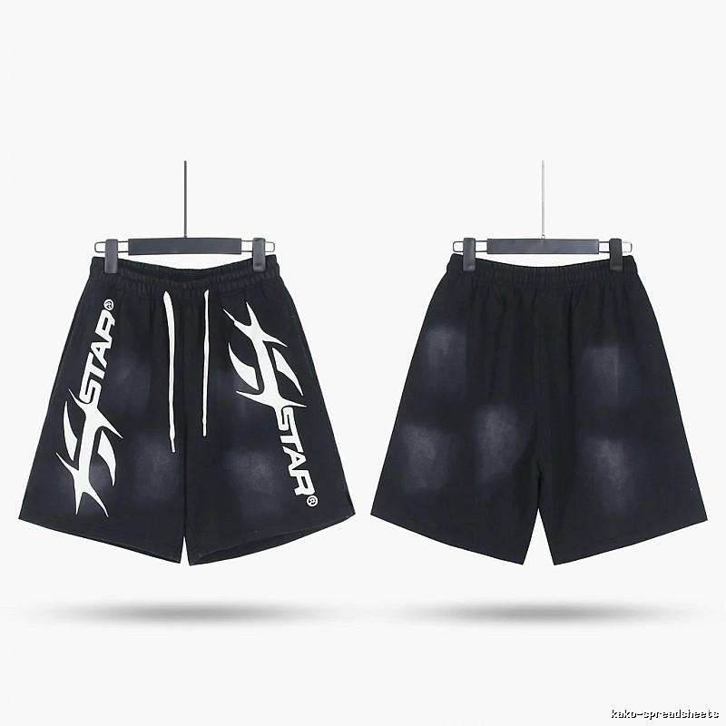 Hellstar Trendy Style Black Shorts