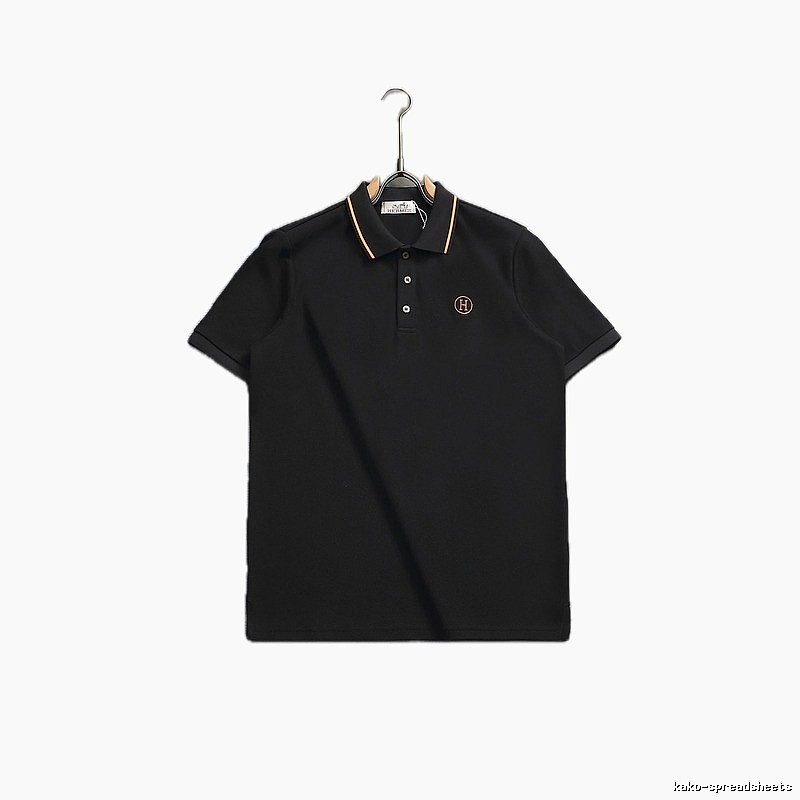 Hermès Classic Wind Black Polo Shirt
