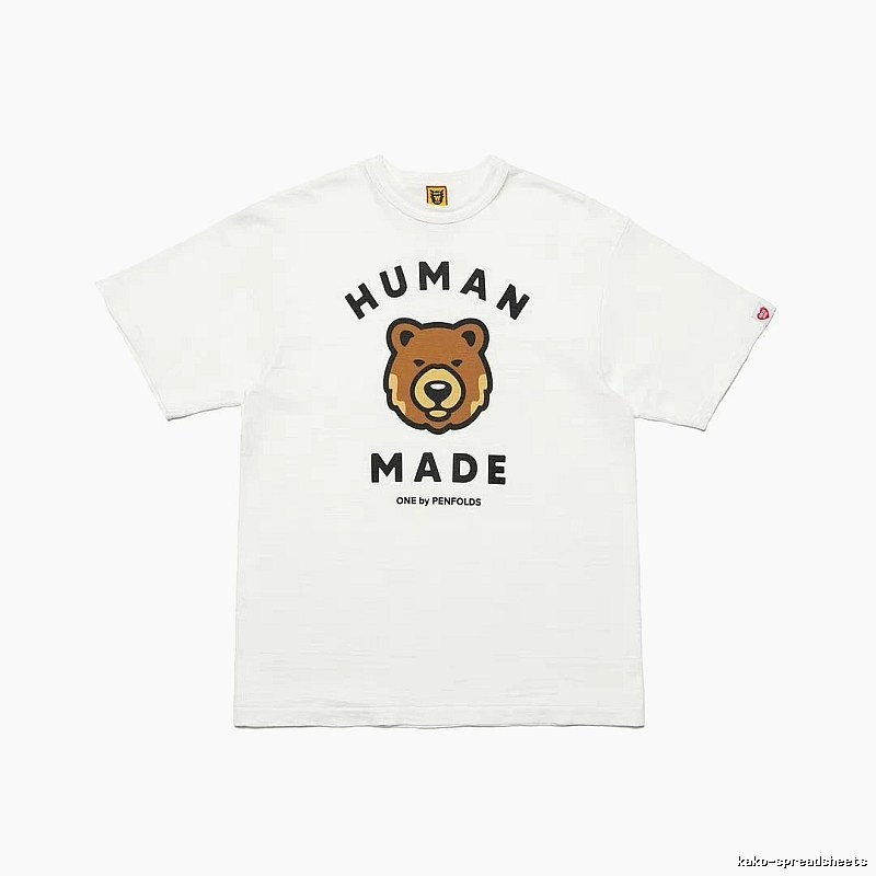 HUMAN MADE Bear Head Japanese Retro White T-Shirt