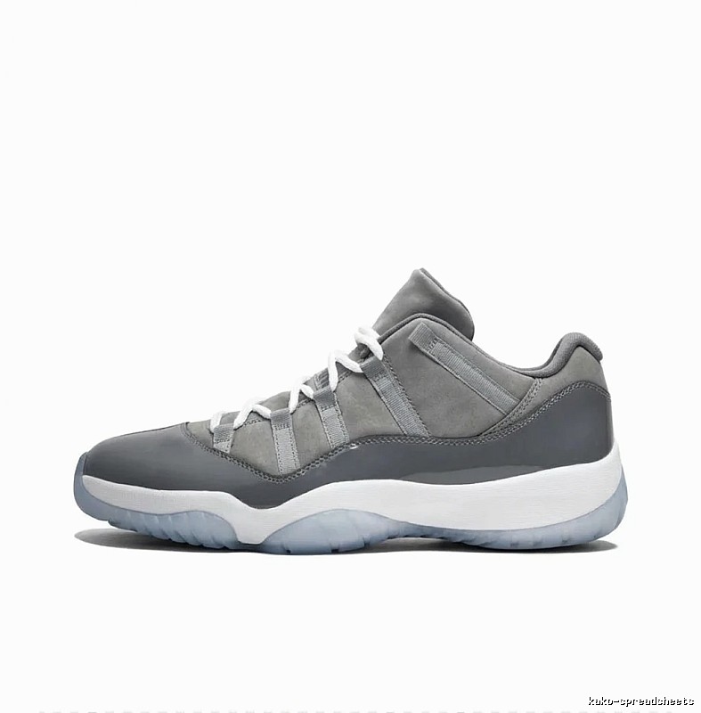 Jordan 11 casual gray sports shoes