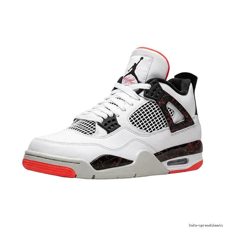 Jordan 4th Generation Trendy White-Black-Orange