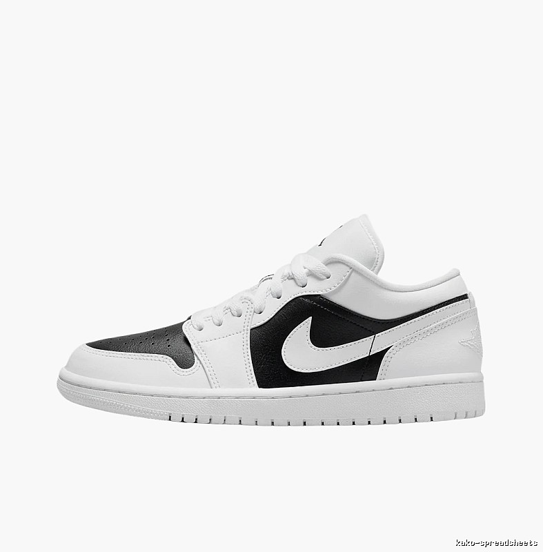 Jordan AJ1 Black and White Trendy and Cool Board Shoes