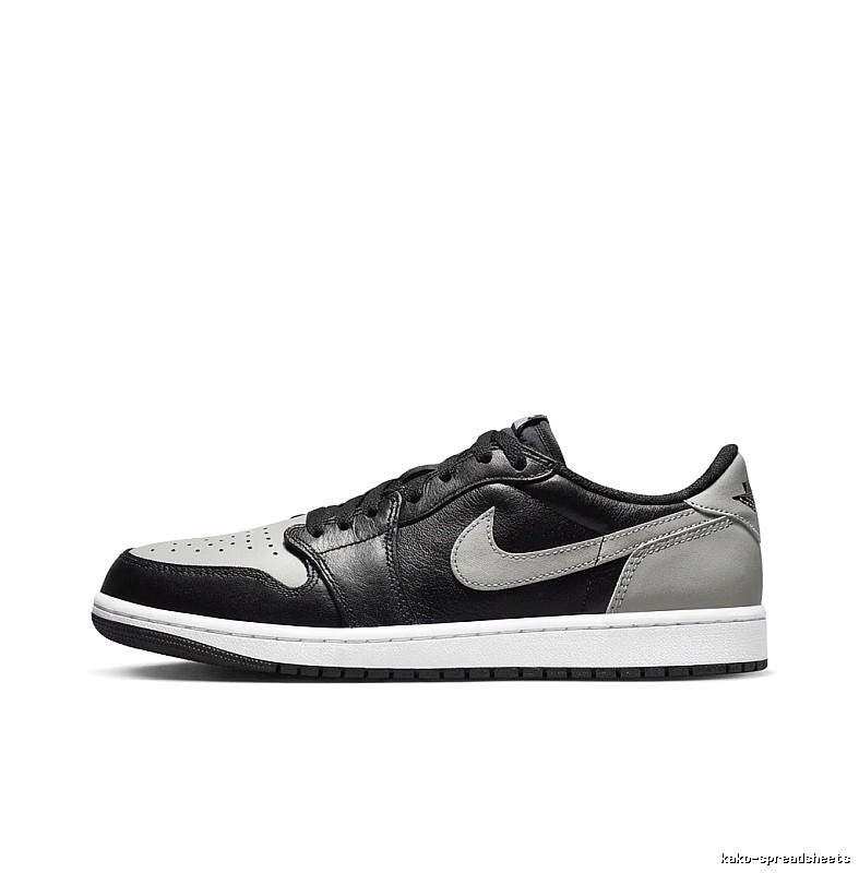 Jordan AJ1 black, white and grey trendy sneakers