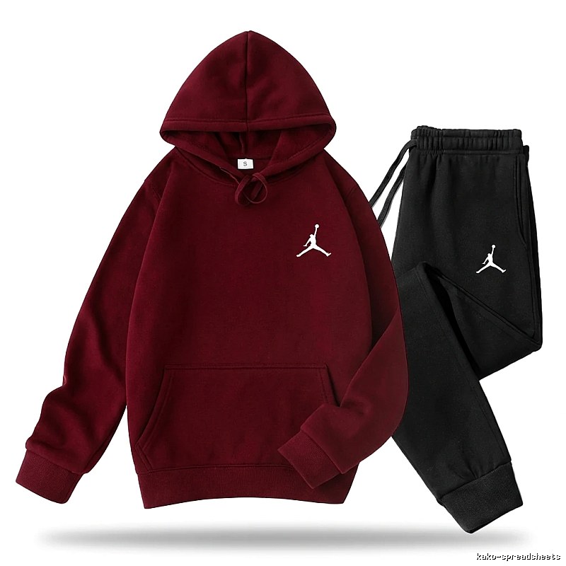 Jordan sporty wine red suit