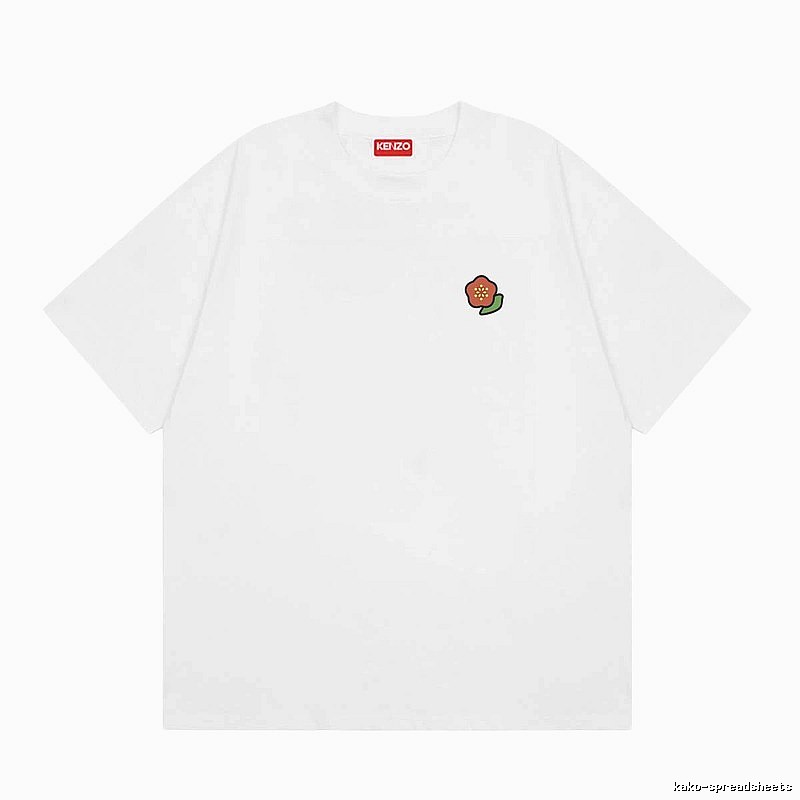 KENZO Crabapple Blossom Casual Style White Short Sleeve T-shirt