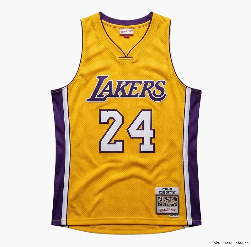 Kobe Kobe No. 24 yellow jersey