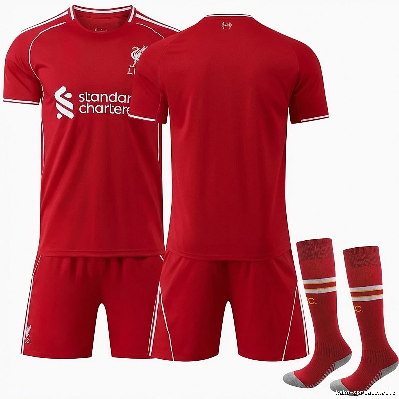 Liverpool Football Series Red Team Uniforms