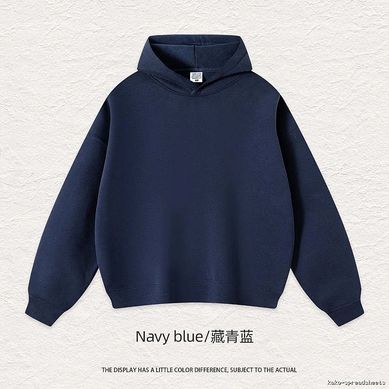 Logo Detail Blank pullover hoodie Black Minimal A with Relaxed Feel