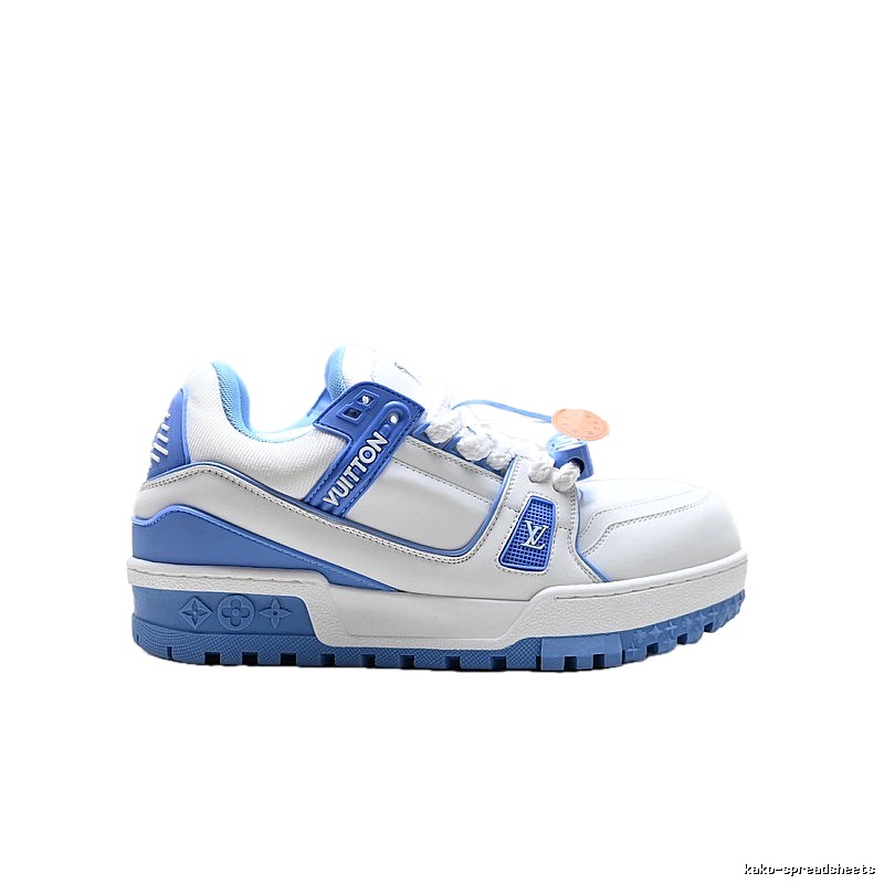 Louis Vuitton classic blue and white casual shoes