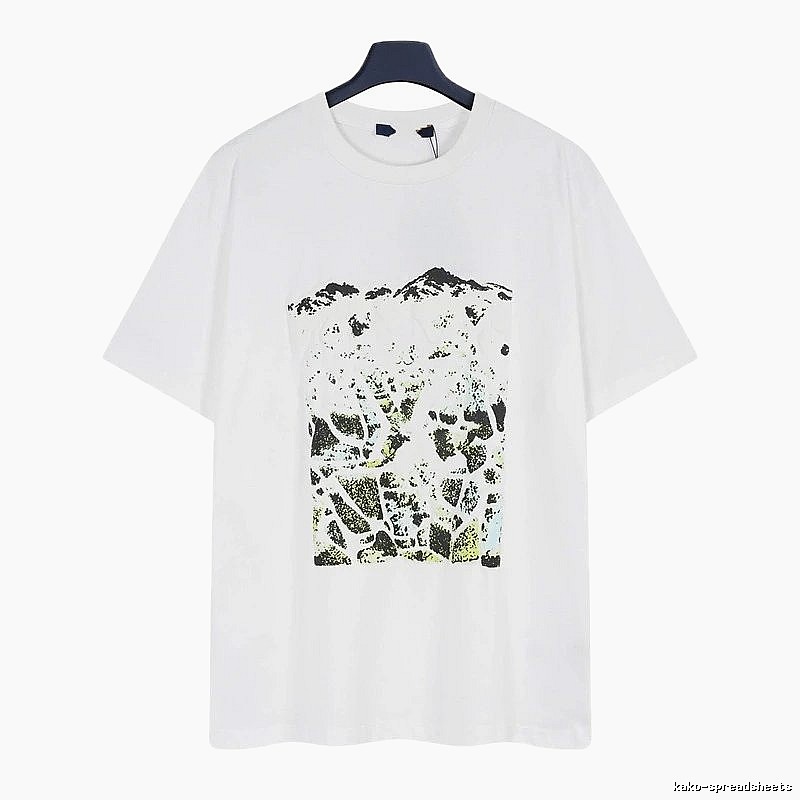 Louis Vuitton Monogram Landscape Casual Style White T-Shirt