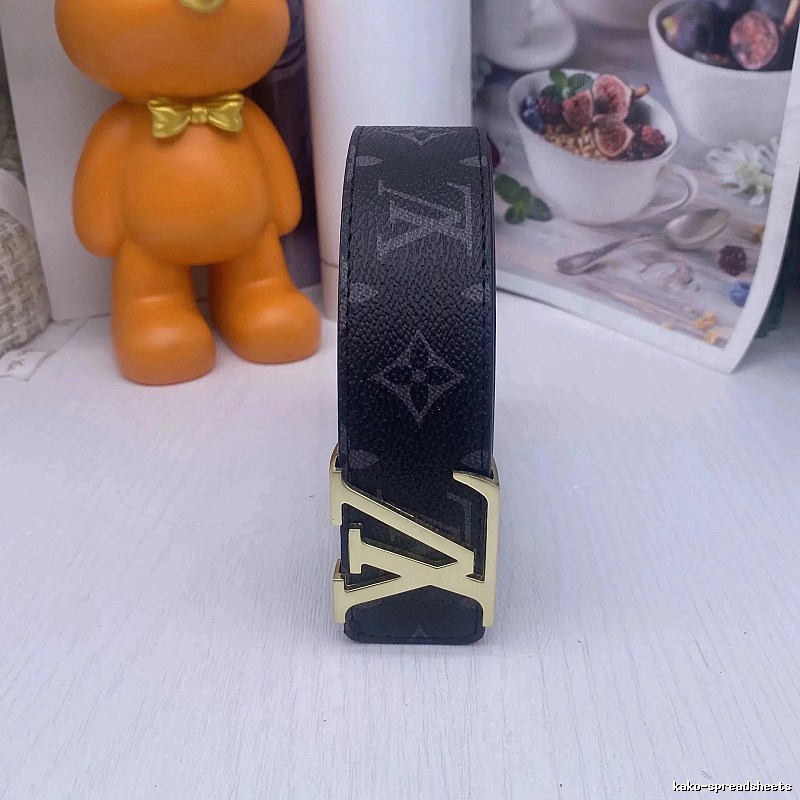 Louis Vuitton Smart-Casual Finish Monogram Belt Campus Look