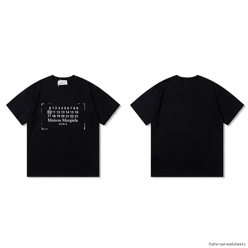 Maison Margiela Digital Style Black T-shirt
